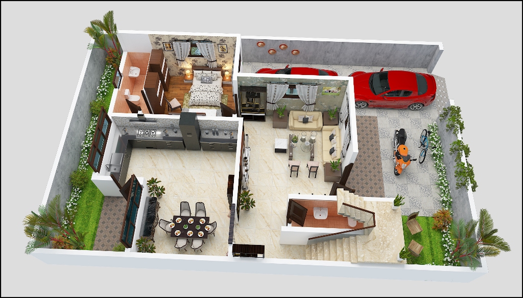 floorplan of bamburi villas